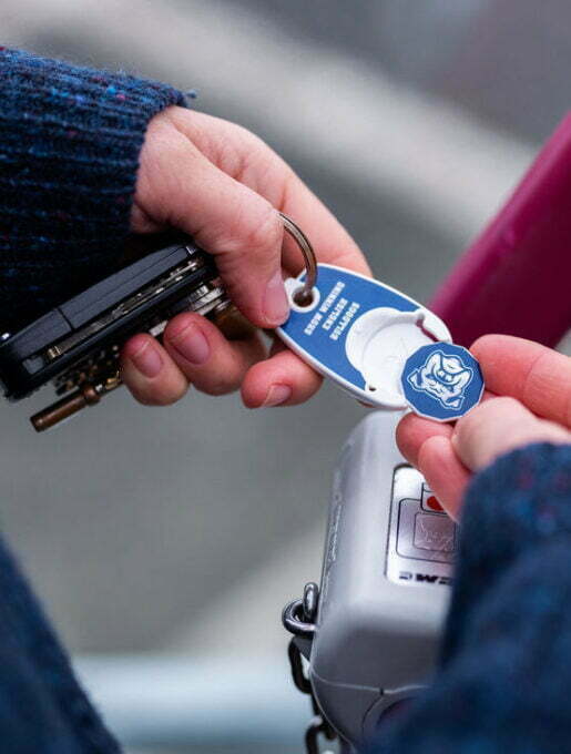 Pop Coin Trolley Keyring