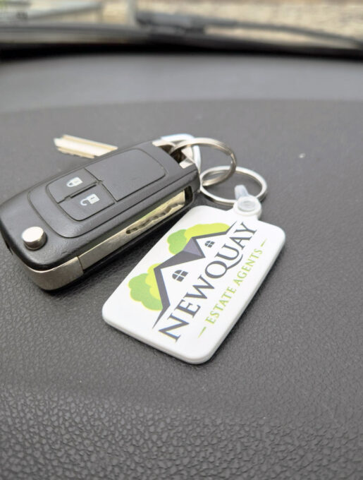 55mm Rectangle Keyring