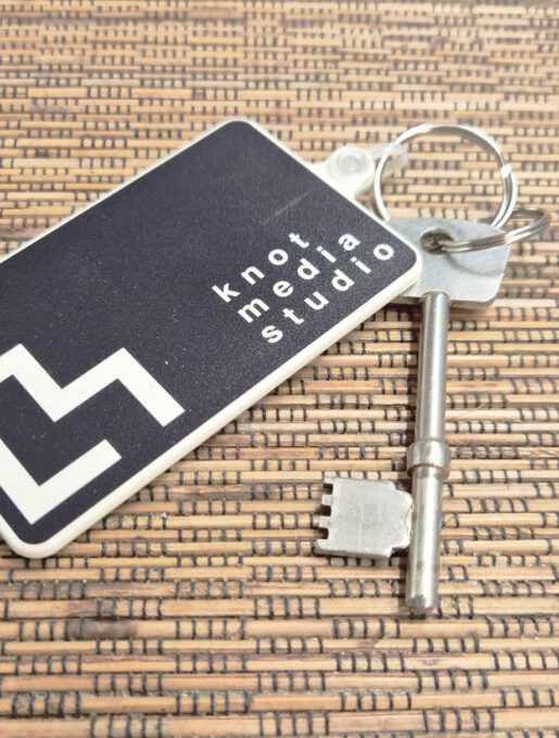80mm Rectangle Keyring