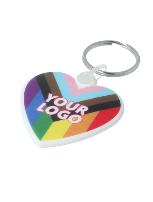 Pride Heart Shaped Keyring