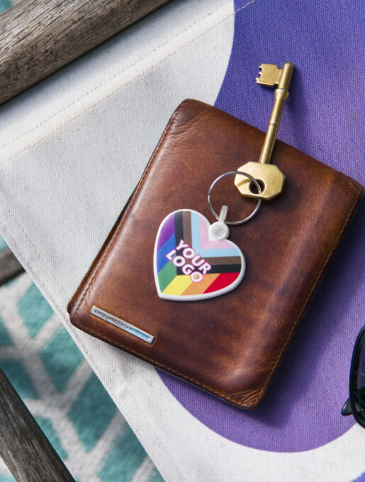 Pride Heart Shaped Keyring