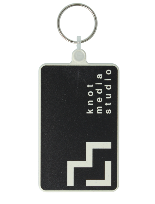 80mm Rectangle Keyring